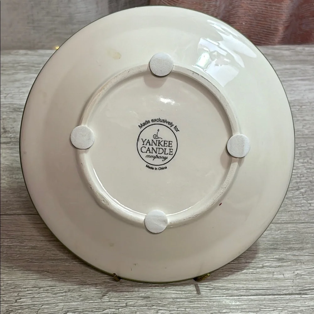 Yankee Candle Single Candle Tray Christmas Holiday Plate